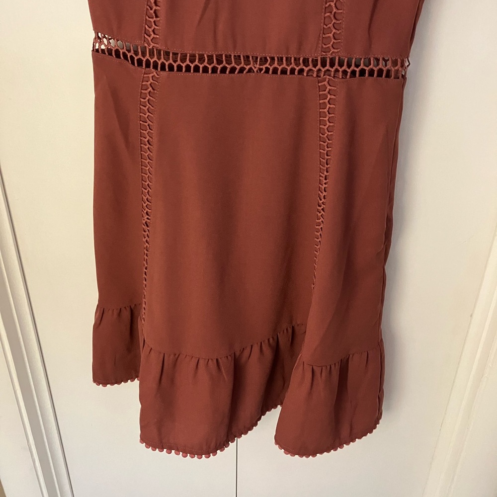 Moon River Cutout Short Sleeve Dress - Picture 6 of 8
